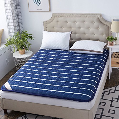 IUYJVR Tappetino Tatami, Tradizionale Giapponese futon Giapponese Letto Queen-King dormitorio Sottile coprimaterasso Lavabile-I 90x200cm (35x79 Pollici)