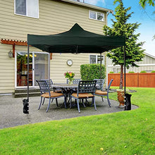 Rebecca Mobili Tendone Gazebo Richiudibile con 4 Pesi Metallo Poliestere Verde Sacca Fiere Mercato Giardino 3,1 x 3 x 3 mt (cod. RE6329)