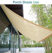 Telo Ombreggiante, Bordo in Tessuto serigrafato con Occhielli con Rivestimento in Tessuto al 90%, Retina Resistente ai Raggi UV for la Copertura delle Piante da Giardino, Beige (Size : 2m x 5m)