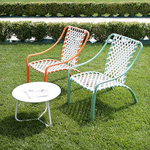 adami Tavolino da Giardino in Metallo Tondo Ø55x38cm Daytona Bianco