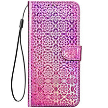 Robinsoni Custodia Compatibile con Samsung Galaxy Note 10 Cover Libretto Magnetica Cover Portafoglio Pelle PU Antiurto Cover Silicone Custodia Taccuino Cover 360 Gradi Telefono Custodia Signorile Rosa