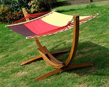 SAS AS-S 320cm Amaca XL Deluxe Nobile con Cornice in Legno larice Bandiera Tedesca