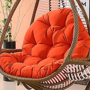 Yxxc Cuscino del Sedile sospeso, Cuscino per Sedia in Vimini Altalena Impermeabile, Balcone, Patio, Giardino, Cuscino per Sedia, Altalena, Cuscino in Vimini, Tessuto Amaca, Arancione 186x86 cm