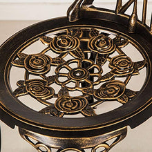 CGBF-Set Bistrot Rosa 3 Pezzi,Mobilia della Sedia del Tavolo da Pranzo del Patio del Balcone del Giardino All'aperto Resistente e Durevole Alluminio Pressofuso