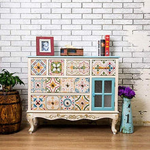 Armadietto laterale con accento da cucina, cassettiera, cassettiera, credenza vintage