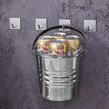 Vista Ganci Appendiabiti 4 Pezzi Ganci Adesivi Bagno in Acciaio Inox Appendiabiti a Parete Appendi Accappatoio, Asciugamani Set di Ganci Quadri per Cucina e Bagno Accessori Bagno