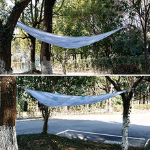 (grigio, 3,6 × 3,6 × 5,1 m parasole a vela triangolo, tenda da sole in tessuto, per esterni, patio, giardino, cortile