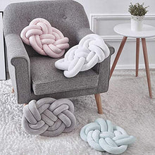 yinyinpu Cuscino Knot Cuscini Decorativi Bambini Cuscino Annodato Grigio Cuscino di Velluto Cuscino attorcigliato Cuscini Verdi Cuscino del Sedile Purple