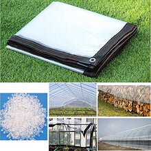 Telone Trasparente Impermeabile Teloni Antistrappo Cappa per Barbecue Auto Camion Schermo da Giardino Copertura per Piscina Balcone Tenda Campeggio di Plastica Rinforzo Occhiello (6x8m/19.7x26ft)