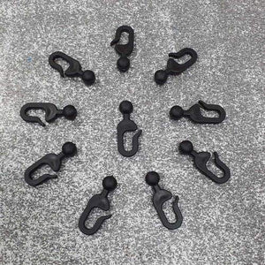 BricoShopping® GANCI PER TELI LATERALI E TENDE ZANZARIERE DA GAZEBO SCORREVOLI di RICAMBIO OCCHIELLI IN PLASTICA ANELLI GANCETTI SUI TENDONI BINARI DA VERANDA GIARDINO SAHARA ADVENTURE 10 PZ