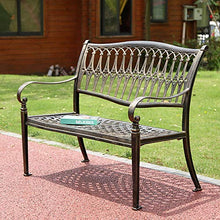LXLH Panca da Giardino Sedile Sedia da Giardino Panca da Esterno Anticorrosivo Impermeabile Sedia da Giardino in Alluminio pressofuso Cortile Sedia da Giardino per Il Tempo Libero Sgabello Lungo
