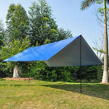 ENCOFT Parasole Vela Esterno Impermeabile, Vela Ombreggiante Tenda Rettangolare 3x4.5m con 6 Corda Anti UV Solare per Giardino Patio Viaggio, Blu