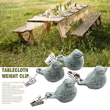 Pesi della tovaglia in ghisa pesante,Pesi della tovaglia vintage su ganci a clip,Kit di pesi con clip per uccelli