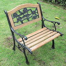 Sedia A Sdraio Da Giardino In Legno Massello Per Esterni, Panca In Ghisa Da Cortile Singolo Con Schienale E Braccioli, Panca Decorativa In Metallo Per Cortile Con Struttura In Acciaio
