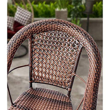 Tavolo in vimini in rattan mobili in patio e set sedia, Set di mobili da giardino in rattan tavola e sedie patio set mobili da giardino per famiglie all'aperto per giardino all'aperto a bordo piscina