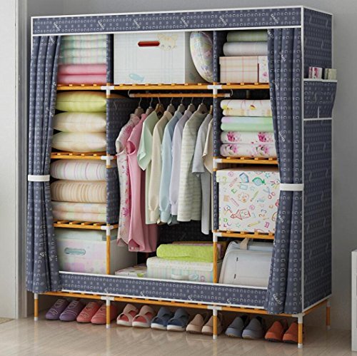 LyMei Armadio portaoggetti Armadio Impermeabile Armadio in Tessuto Armadio Oxford Armadio Armadio Armadio Combinato, 148 * 173 ** 45 cm,A