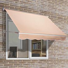 Outsunny Tenda da Sole Avvolgibile a Caduta Impermeabile Esterno Tessuto di Poliestere 180 × 70cm