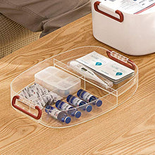 SUMMER HOME Kit di Pronto Soccorso per Uso Domestico PP Medicine Scatola di immagazzinaggio per uffici Pill Organizer per Viaggi Camping Container