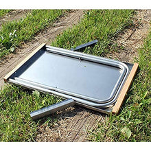 YAMMY Tavolo da Campeggio Pieghevole da 2 Pezzi Tavolo in Acciaio Inossidabile Resistente alla Temperatura Tavolo da Barbecue Portatile Tavolo da Picnic con A Ba (Sedia)