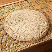 PoeHXtyy Paglia Piatto Sedile Cuscino Tatami Pavimento Cuscino Pouf Mat Vimini Mat futon Piatto Meditazione Zen Cuscino