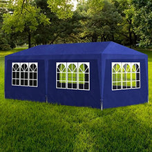 Festnight- Padiglione da Giardino Gazebi da Esterno Tenda Gazebo 6 Pareti per Feste 3x6 Blu