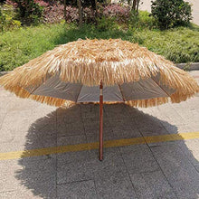 ZZZR Ombrellone da Giardino con ombrellone in Paglia, ombrellone in Paglia Tropicale Hawaiana con Funzione di inclinazione, per Patio, Giardino, Balcone, ombrellone da Spiaggia, 6,5 Piedi