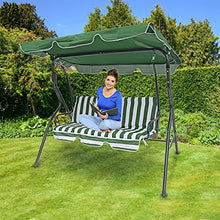 Relaxdays Dondolo da Giardino, 3 Posti, con Tetto