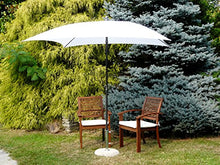 Maffei Art 136q Kronos ombrellone Quadrato cm 200x200, Tessuto PolyMa, Made in Italy. Colore Bianco