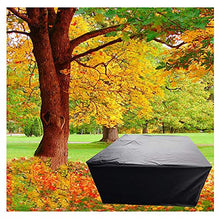 LJWLZFVT Copertura per Tavolo da Giardino Copertura per Mobili da Giardino Resistente Strappo Impermeabile 210D Copertura Impermeabile per mobili da Giardino-Nero 156x156x65cm
