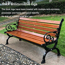 Panchine da giardino in legno, panchine da giardino per il tempo libero con braccioli e schienali, sedili da giardino con terrazza a 3 posti all'esterno, adatti per parchi, prati e terrazze