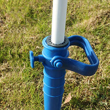 Yardwe 2Pezzi Picchetto di Supporto per ombrellone Mare Spiaggia in plastica Porta ombrellone da Spiaggia,Blu (16.5 x 7 x 1.7 di Pollice)