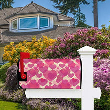 Copre per cassetta postale di San Valentino, con cuori rosa, per matrimonio, con chiusura magnetica, grande, per giardino, cortile, decorazione per la casa, dimensioni 64,8 x 53,3 cm