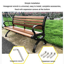 Sedia da giardino panchina da giardino, Panca da giardino in plastica da giardino con schienale da giardino, Posti a sedere da giardino per 2 persone su terrazza con prato, sedie da veranda