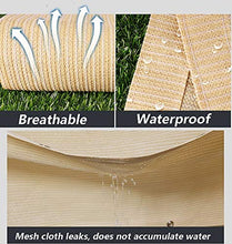 WXQIANG Copertura della Vela dello Schermo di Sun for Pergola/Giardino/Tenda/Windows, Rettangolo Mesh Canopy con Occhielli, Il 90% Crema di Protezione Solare e Resistente ai Raggi UV, Beige Prot