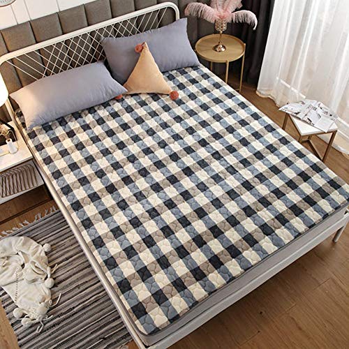 YXXCD Reversibile Lavabile Tatami Materasso, Flanella Pieghevole Materasso Letto Futon Giapponese Mantieni Caldo Materasso Terra Student Tappetino Camera da Letto Dormitorio-b 180x200cm(70x78inch)