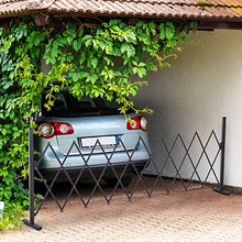 Outsunny - Barriera estensibile retrattile, barriera di sicurezza, 250 x 31 x 104 cm, in alluminio, colore: Cioccolato