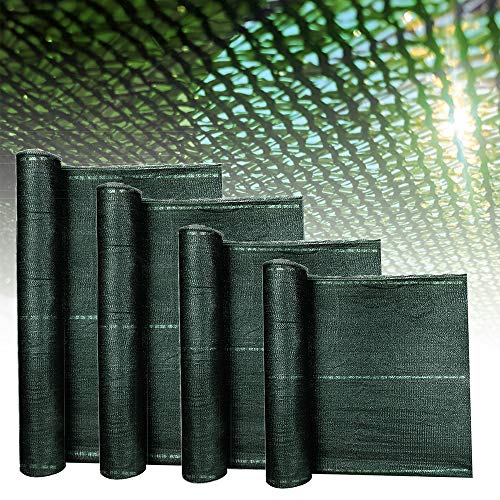 AIYOU - Protezione da sguardi indiscreti per balconi, paravento, protezione dalla polvere, protezione da balcone, con occhielli e cordoncino (verde, 1,2 x 50 m)