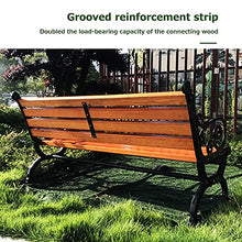 GaoF Panchina da Giardino per Esterni Panchine da terrazza per Il Tempo Libero, panchina da Patio anticorrosione e antiruggine Realizzata con Gambe in Alluminio e Legno di Pino, panchina spaziosa e