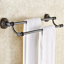 Portasciugamani nero rame portasciugamani doppio palo bagno hardware bagno americano bagno ciondolo portasciugamani 50cm