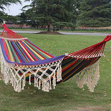 FDSZ Amaca a Nappa, Amaca da Campeggio in Tela a Doppio Cotone Pieghevole, Altalena all'aperto Confortevole e Resistente, Adatta per 1/2 Persona, per Il Cortile del Giardino Camping