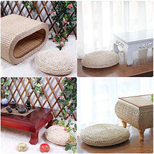 PoeHXtyy Paglia Piatto Sedile Cuscino Tatami Pavimento Cuscino Pouf Mat Vimini Mat futon Piatto Meditazione Zen Cuscino