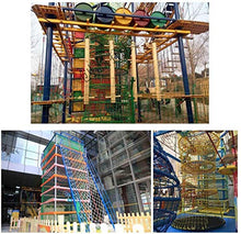 WEIFAN Rete di Sicurezza per Bambini, Tessuto a Mano per Uso Domestico Decorazione a Colori per Asilo Nido Anti-Caduta Scale di Protezione per Balcone Recinzione Anti-Caduta Rete in Nylon