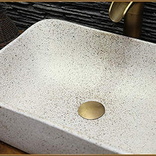 JPOYT-O Lavatoio Camera da Bagno in Ceramica, Piazza Retro lavabo Art Bacino Moderno del contatore del Bacino