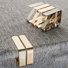 ZWWZ Clip per tovaglia,Tovaglia Clips 4/8/12/24 Pezzi Picnic Tovaglietta da Tavolo in Acciaio Inox Morsetti di Copertura Tavolo per la casa della Festa Nuziale della Cucina(Argento,Oro Rosa,Oro,Nero)