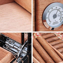 Umidificatori for sigari - Umidificatore portatile for sigari Humidor Mellow Cedar Humidifier può contenere 20 sigari Dimensioni: 27.8x20.4x5.8cm Cedro spagnolo contenitore di immagazzinaggio