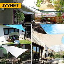 JYYnet Vela Ombreggiante, Vela Parasole Rettangolare Tenda a Vela Impermeabile Protezione Raggi UV Vela Tenda per Giardino Terrazza Campeggio (3×4m, Verde Scuro)