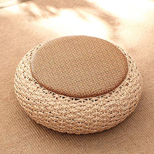 Cuscino per Sedia Fatto a Mano Pouf Rotondo, Ottomana Sgabello Tatami, per casa, Patio, Balcone