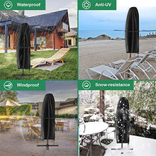 INMUA Coperture per Ombrelloni da Giardino, Copertura per Ombrellone Impermeabile a Sbalzo Grande da 2 a 3 m Fodera Protettiva per Ombrellone, Antivento, Anti UV (265X 40 X 70/50CM)
