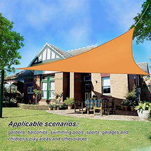 JNCH Vela Ombreggiante Triangolare 4x4x4m Tenda a Vela Parasole da Esterno Protezione Solare Anti Raggi UV Vela Omreggiante Impermeabile Respirante per Giardino Esterno con Kit di Installazione Giallo