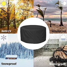 WZDD Copertura Tavolo Giardino Impermeabile 244cmx59cm, Copritavolo Rotondo per Mobili, Telo Copri Tavolo per Esterno Oxford 420D Resistente Copri Tavolo da Giardino